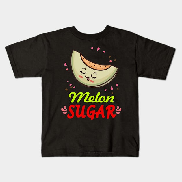 Melon Sugar Kids T-Shirt by RainasArt